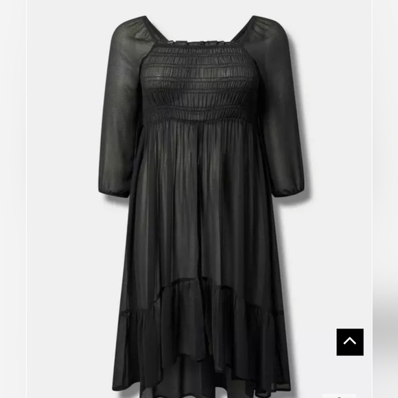 Torrid Black Sheer Tunic Never Worn Size 1 - Picture 2 of 8